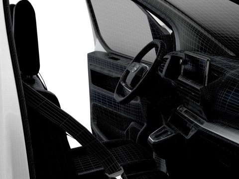 欧宝 Vivaro 电动 CombiVan L3 HQ 内饰 2024 年 3D 模型