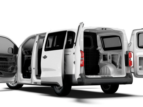 欧宝 Vivaro 电动 CombiVan L3 HQ 内饰 2024 年 3D 模型