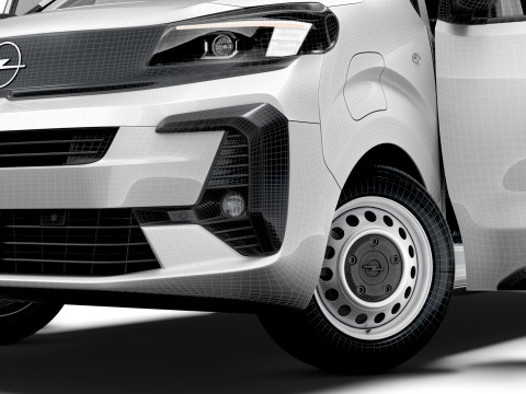 欧宝 Vivaro 电动 CombiVan L3 HQ 内饰 2024 年 3D 模型