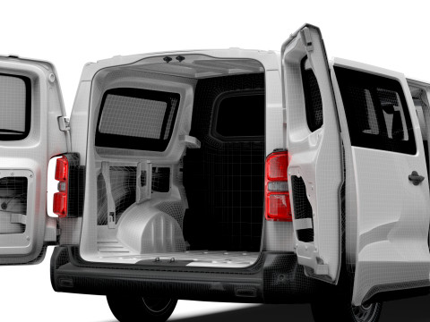 欧宝 Vivaro 电动 CombiVan L3 HQ 内饰 2024 年 3D 模型