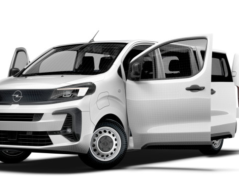 欧宝 Vivaro 电动 CombiVan L3 HQ 内饰 2024 年 3D 模型