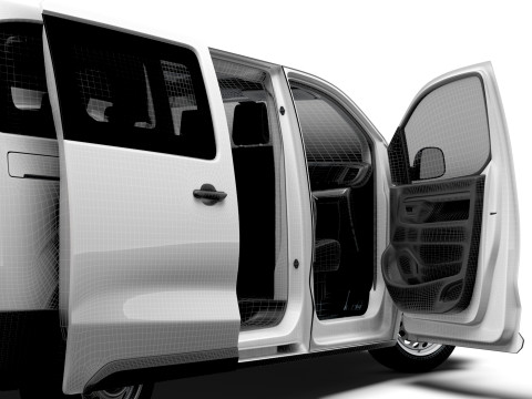 欧宝 Vivaro 电动 CombiVan L3 HQ 内饰 2024 年 3D 模型