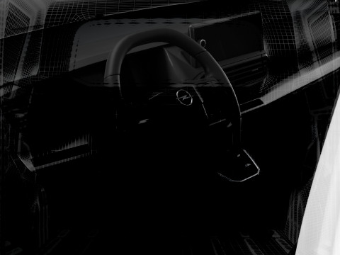 欧宝 Vivaro 电动 CombiVan L3 HQ 内饰 2024 年 3D 模型