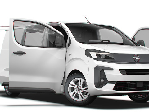 Opel Vivaro Electric Tailgate Van L2 HQ Interior 2024 3D Model