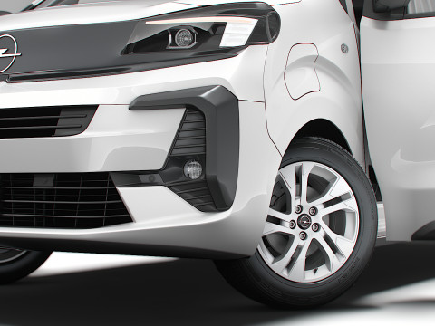 Opel Vivaro Electric Tailgate Van L2 HQ Interior 2024 Modèle 3D