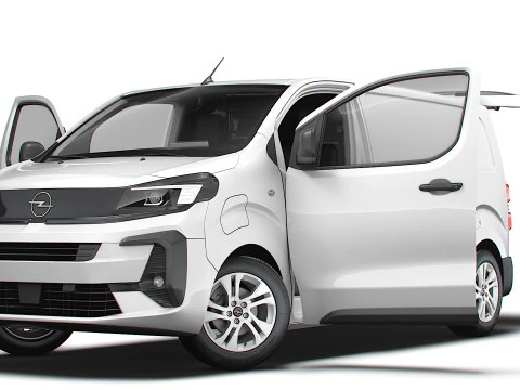 Opel Vivaro Furgoneta con port&oacute;n trasero el&eacute;ctrico L2 HQ Interior 2024 Modelo 3D