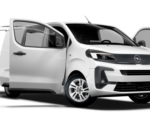 Opel Vivaro Electric Tailgate Van L2 HQ Interior 2024 Modèle 3D