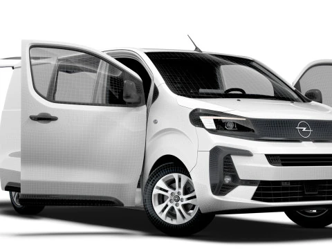 Opel Vivaro Furgoneta con port&oacute;n trasero el&eacute;ctrico L2 HQ Interior 2024 Modelo 3D