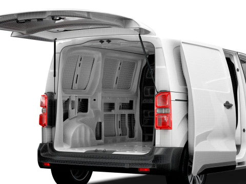 Opel Vivaro Furgoneta con port&oacute;n trasero el&eacute;ctrico L2 HQ Interior 2024 Modelo 3D