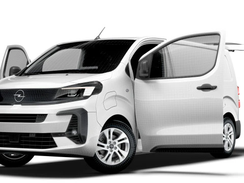 Opel Vivaro Furgoneta con port&oacute;n trasero el&eacute;ctrico L2 HQ Interior 2024 Modelo 3D