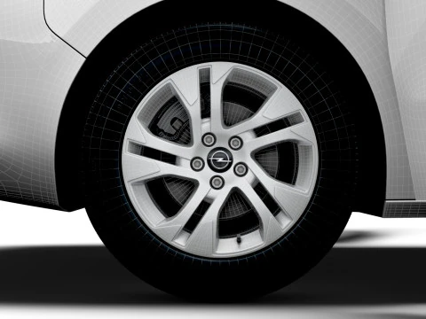 Opel Vivaro Furgoneta con port&oacute;n trasero el&eacute;ctrico L2 HQ Interior 2024 Modelo 3D