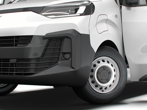 Fiat e Scudo Tailgate Van L2 HQ Interior 2024 3D Model