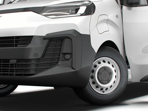 Fiat e Scudo Tailgate Van L2 HQ Interior 2024 3D Model