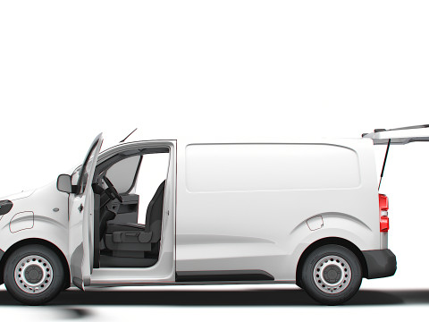 Fiat e Scudo Tailgate Van L2 HQ Interior 2024 3D Model