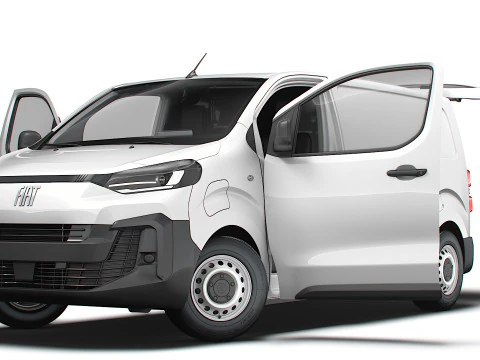 Fiat e Scudo Tailgate Van L2 HQ Interior 2024 3D Model