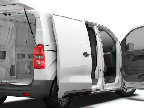Fiat e Scudo Tailgate Van L2 HQ Interior 2024 3D Model