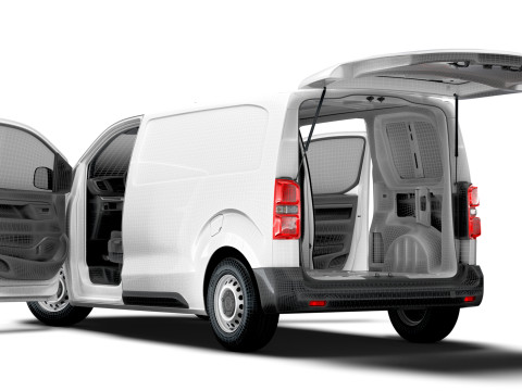 Fiat e Scudo Tailgate Van L2 HQ Interior 2024 3D Model