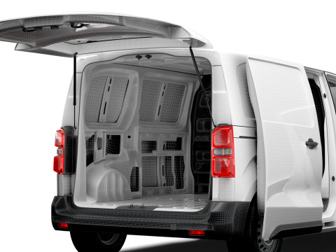 Fiat e Scudo Tailgate Van L2 HQ Interior 2024 3D Model