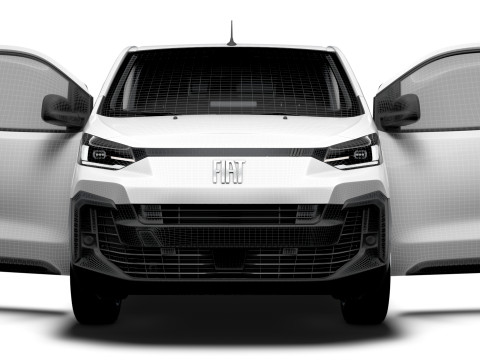 Fiat e Scudo Tailgate Van L2 HQ Interior 2024 3D Model