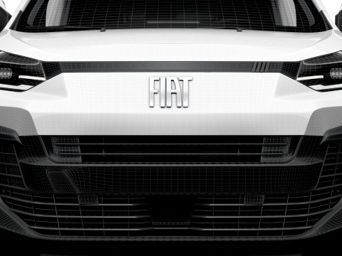 Fiat e Scudo Tailgate Van L2 HQ Interior 2024 3D Model