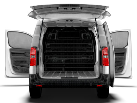 Fiat e Scudo Tailgate Van L2 HQ Interior 2024 3D Model