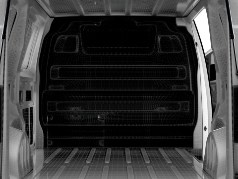 Fiat e Scudo Tailgate Van L2 HQ Interior 2024 3D Model
