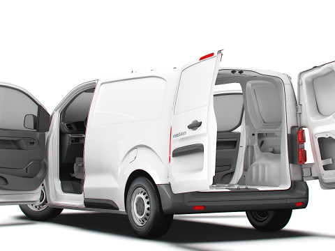 Fiat e Scudo Van L1 HQ Interior 2024 3D Model