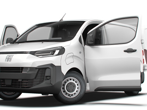 Fiat e Scudo Van L1 HQ Interior 2024 3D Model