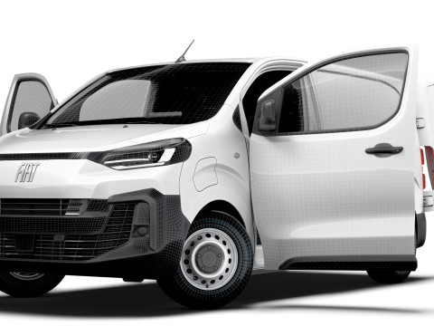 Fiat e Scudo Van L1 HQ Interior 2024 3D Model