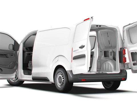 Fiat e Scudo Van L2 HQ Interior 2024 3D Model