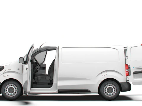 Fiat e Scudo Van L2 HQ Interior 2024 3D Model