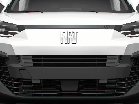 Fiat e Scudo Van L2 HQ Interior 2024 3D Model