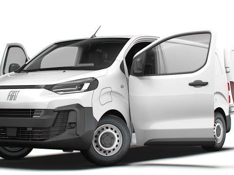 Fiat e Scudo Van L2 HQ Interior 2024 Model 3D