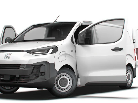 Fiat e Scudo Van L2 HQ Interior 2024 3D Model