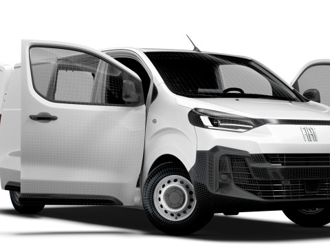 Fiat e Scudo Van L2 HQ Interior 2024 Model 3D