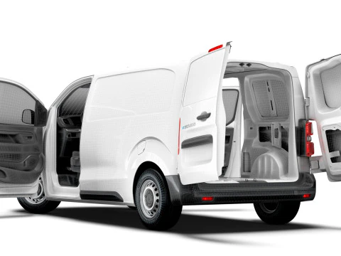 Fiat e Scudo Van L2 HQ Interior 2024 3D Model