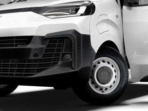Fiat e Scudo Van L2 HQ Interior 2024 3D Model