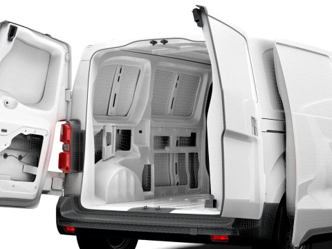 Fiat e Scudo Van L2 HQ Interior 2024 3D Model