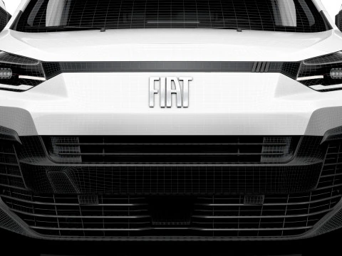 Fiat e Scudo Van L2 HQ Interior 2024 3D Model