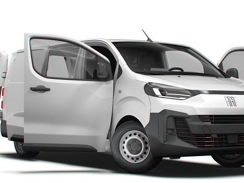 Fiat e Scudo Van L3 HQ Interior 2024 3D Model