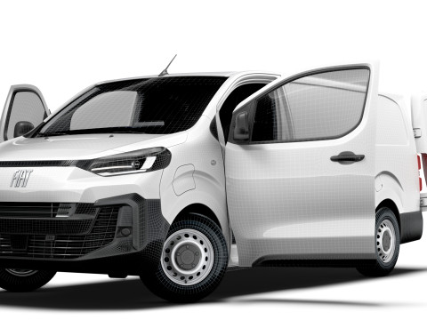 Fiat e Scudo Van L3 HQ Interior 2024 3D Model