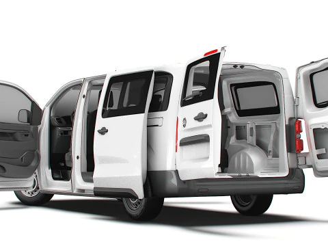 Citroen e Jumpy CombiVan L3 HQ Interior 2024 3D Model
