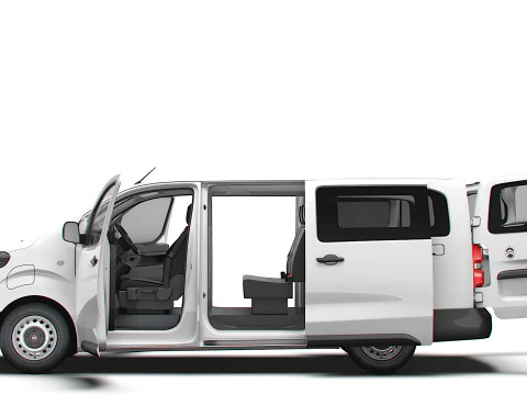 Citroen e Jumpy CombiVan L3 HQ Interior 2024 3D Model
