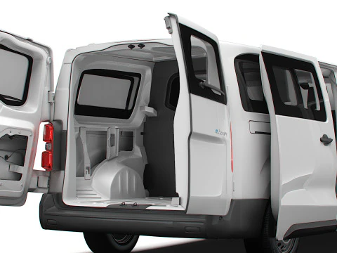 Citroen e Jumpy CombiVan L3 HQ Interior 2024 3D Model