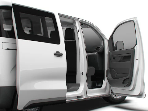 Citroen e Jumpy CombiVan L3 HQ Interior 2024 3D Model