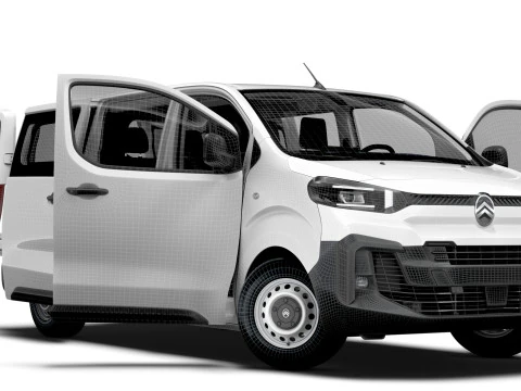 Citroen e Jumpy CombiVan L3 HQ Interior 2024 3D Model