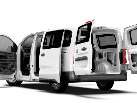 Citroen e Jumpy CombiVan L3 HQ Interior 2024 3D Model