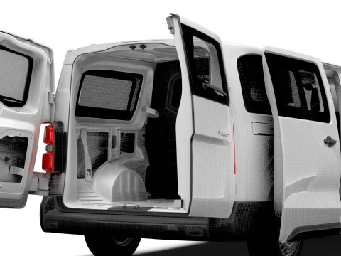 Citroen e Jumpy CombiVan L3 HQ Interior 2024 3D Model