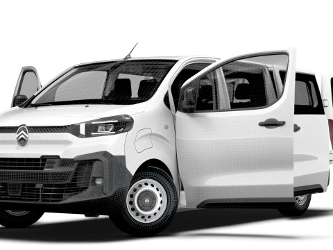 Citroen e Jumpy CombiVan L3 HQ Interior 2024 3D Model