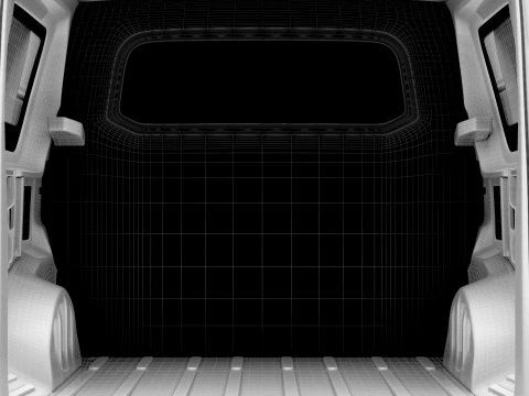 Citroen e Jumpy CombiVan L3 HQ Interior 2024 3D Model